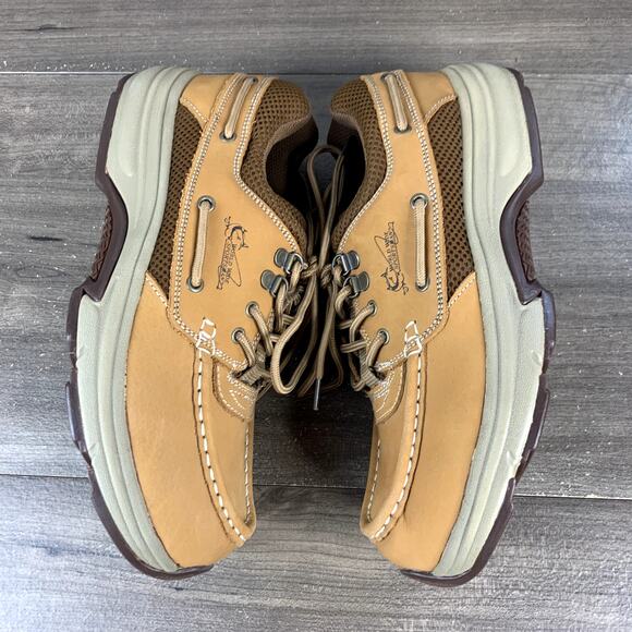 World Wide Sportsman Blue Water Boat Shoes for Men - Cognac Size 9.5W main image 7